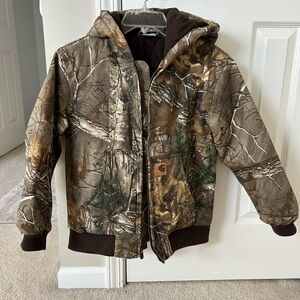 Carhartt Kids Brown Camo Puffer Jacket